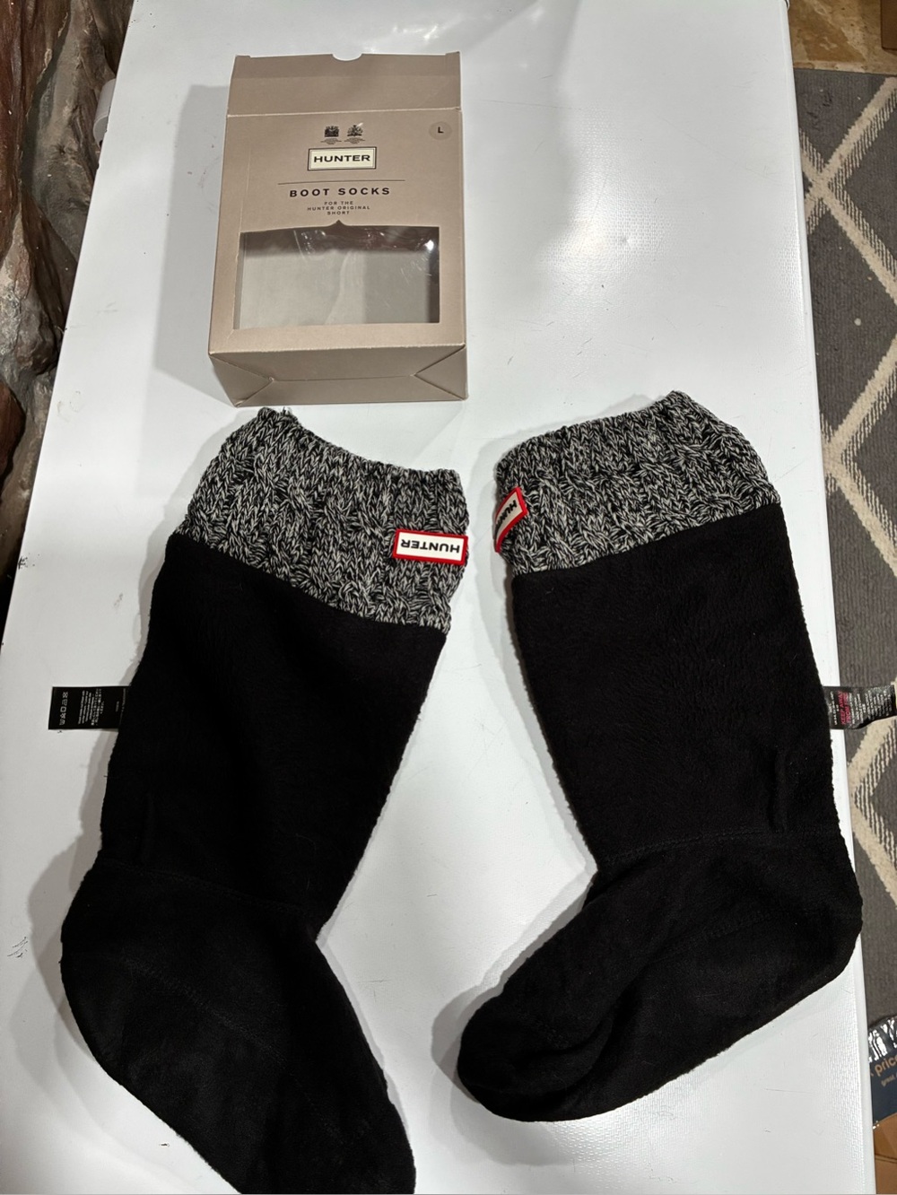 Hunter Boot Socks For Original Short Rain Boots Size L Large